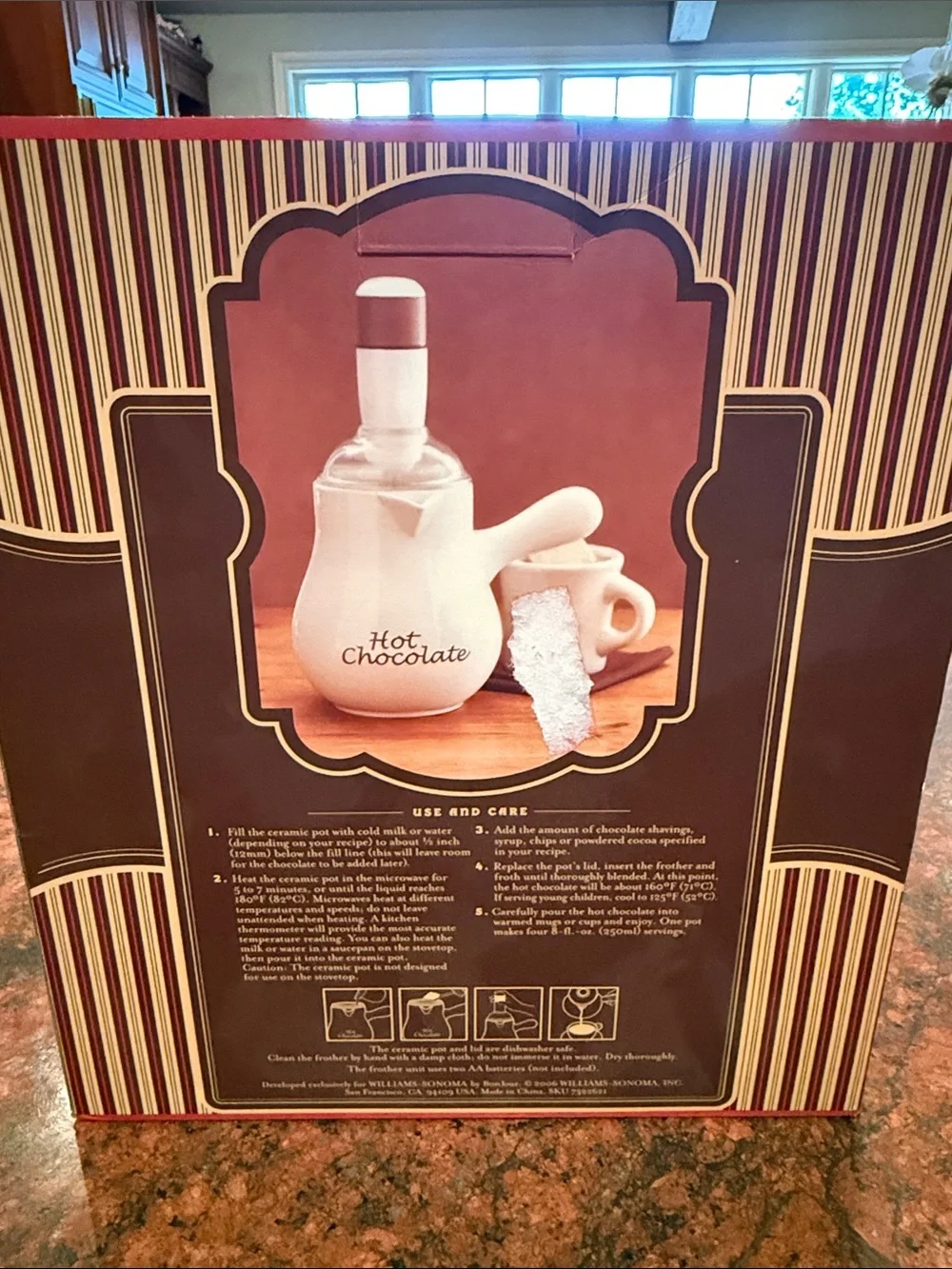 Williams Sonoma NIB Hot Chocolate Pot